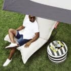 Fatboy poltrona sacco Original Stonewashed grigio plateado Longho Design Palermo