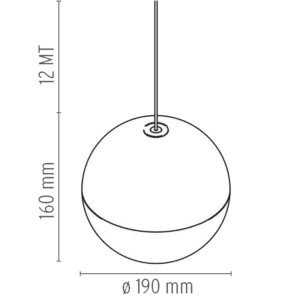 Flos String light testa a sfera 12mt Longho Design Palermo
