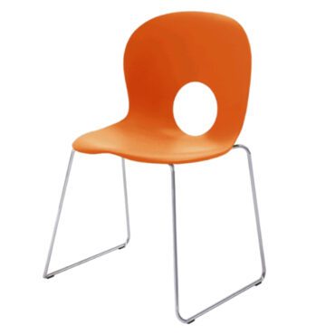 Rexite-sedia-Olivia-Slim-arancio-Longho-Design-Palermo
