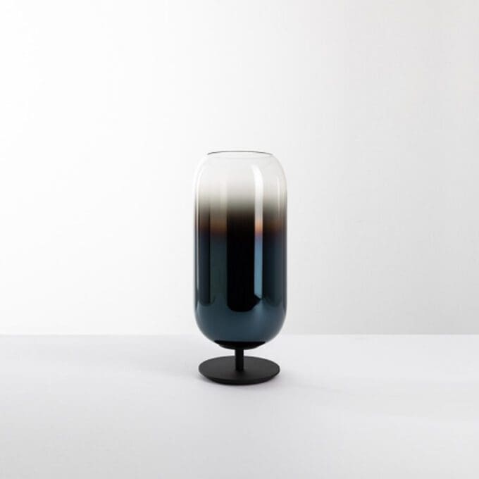 Artemide Lampada da tavolo Gople mini nero blu zaffiro PVD Longho Design Palermo