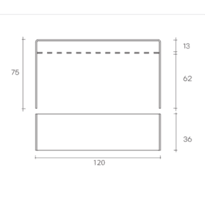 Consolle-con-ripiano-Rialto-in-vetro-trasparente-L120