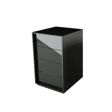 Fiam Cassettiera Luminare 4 cassetti Nero Longho Design Palermo