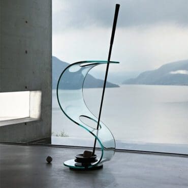 Fiam Portaombrelli Cobra in vetro curvato Longho Design Palermo