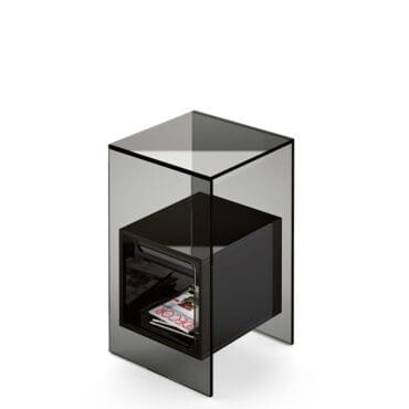 Fiam-Tavolino-Magique-struttura-fume-contenitore-vetro-nero-Longho-Design-Palermo