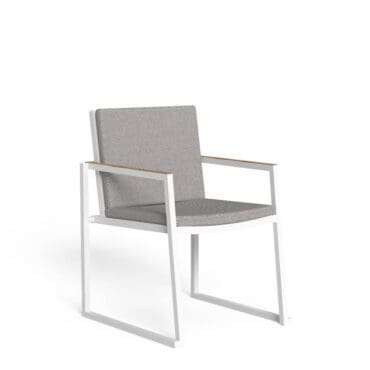 Talenti Poltrona Pranzo Alabama Alu Bianca Grigio