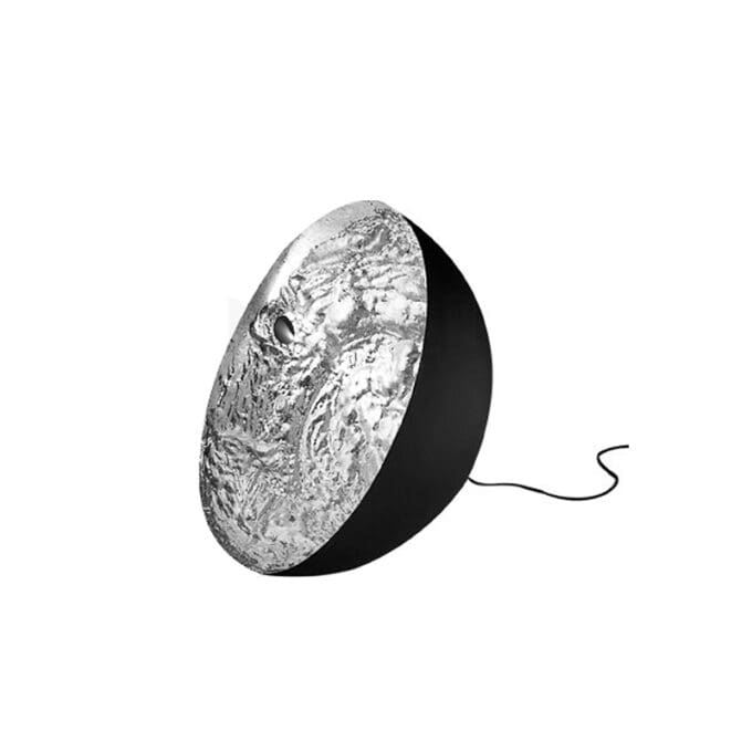 Catellani&Smith lampada da terra Stchu-Moon 01 D40 argento longho design palermo