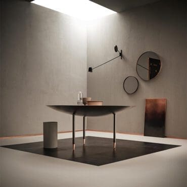 De-Castelli-Tavolo-Roma-D160-Acciaio-inox-DeOpale-Longho-Design-Palermo