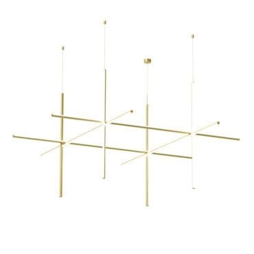 Flos Sospensione Coordinates S4 CLIII Champagne Anodizzato Longho Design Palermo
