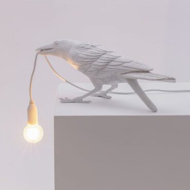 Seletti-Lampada-da-esterno-Bird-Lamp-Svago-Bianco-Longho-Design-Palermo
