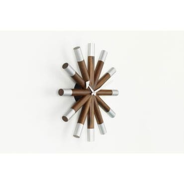 Vitra Orologio Wheel Clock Noce Alluminio longo deaign palermo