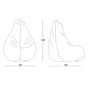 Zanotta Sacco 280 longho design palermo dimensioni