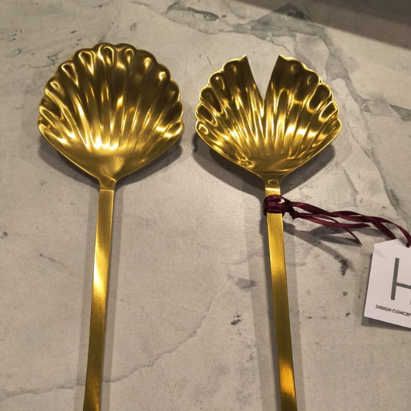 Bitossi Home Set 2 Posate Insalata Conchiglia Marina Longho Design Palermo