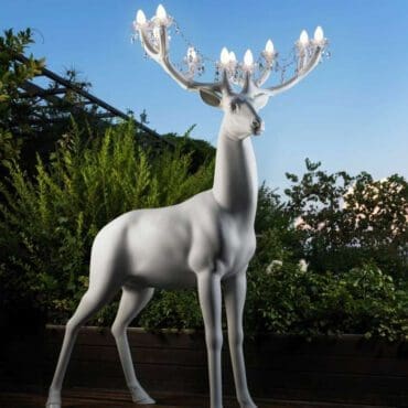 Qeeboo Lampada da Terra Sherwood Bianca 3 Longho Design Palermo