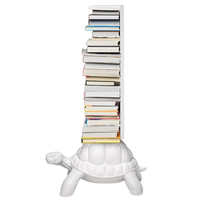 Qeeboo Libreria Turtle Carry Bianca 7 Longho Design Palermo