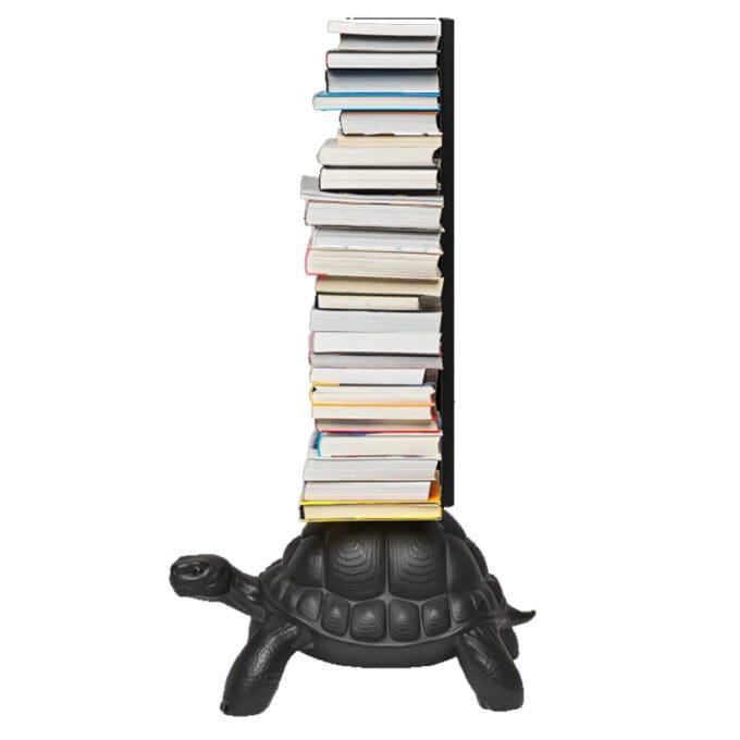Qeeboo Libreria Turtle Carry Nera 2 Longho Design Palermo