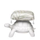 Qeeboo Pouf Turtle Carry Bianco 3 Longho Design Palermo