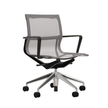 Vitra Sedia girevole Physix base alluminio TrioKnit lucido longho design palermo