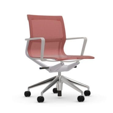 Vitra Sedia girevole Physix base alluminio lucido TrioKnit mattone longho design palermo 1