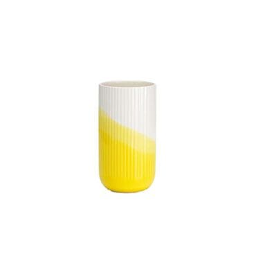 Vitra Vaso Herringbone a coste giallo longho design palermo