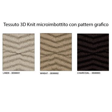 Arper Poltrona Kata Rovere 3D Knit microimbottita con pattern grafico Longho Design Palermo