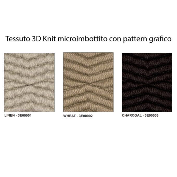 Arper Poltrona Kata Rovere 3D Knit microimbottita con pattern grafico Longho Design Palermo