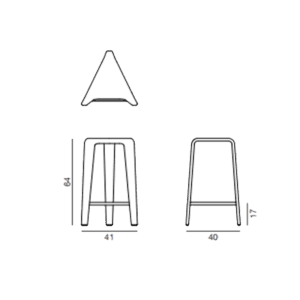 Arper Sgabello Ply Counter Stool Longho Design Palermo