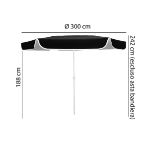 Fatboy Ombrellone da giardino Sunshady Longho Design Palermo