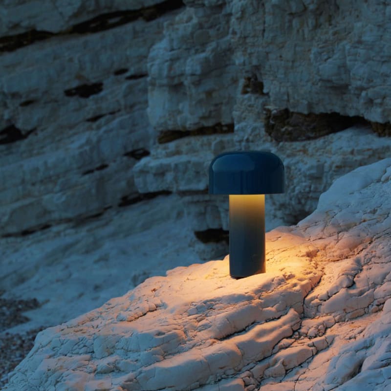 Flos Lampada da tavolo Bellhop Battery grey blue longho design palermo 1