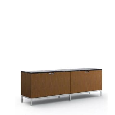 Knoll Credenza Florence 4 Ante Naturale Top Nero Marquina Longho Design Palermo