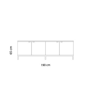 Knoll Credenza Florence Knoll 4 Ante Longho Design Palermo