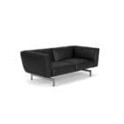 Knoll Divano Avio 184x93 cromo Pelle longho design palermo