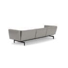 Knoll Divano Avio 271x93 nero pelle longho design palermo