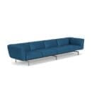 Knoll Divano Avio 358x93 cromo Pelle longho design palermo