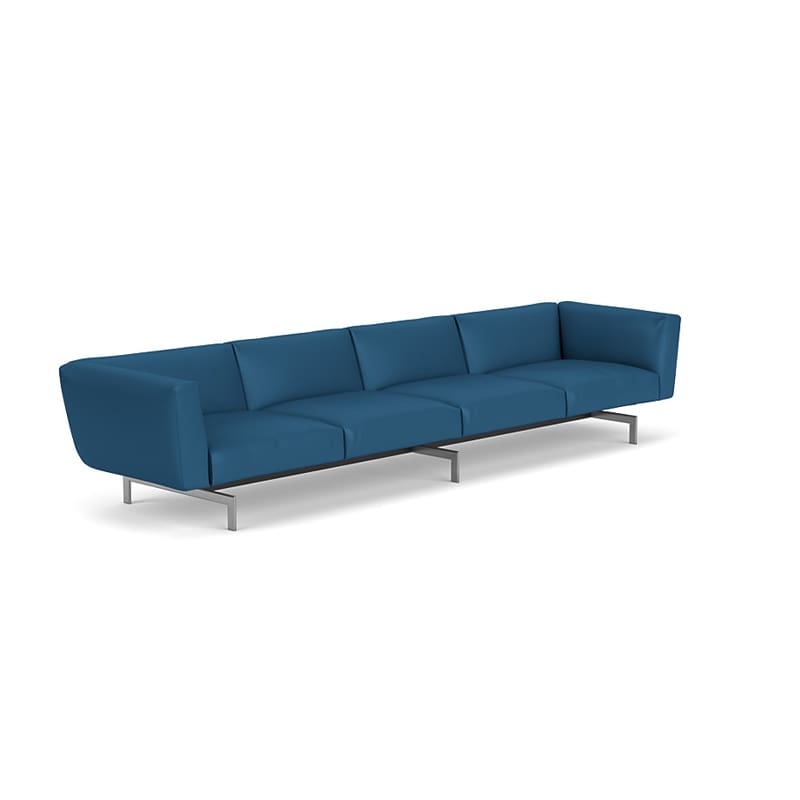 Knoll Divano Avio 358x93 cromo Pelle longho design palermo Knoll Divano Avio 358x93 cromo Pelle longho design palermo