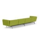 Knoll Divano Avio 358x93 cromo Tessuto longho design