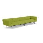 Knoll Divano Avio 358x93 cromo Tessuto longho design