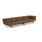 Knoll Divano Avio 358x93 nero Pelle longho design palermo