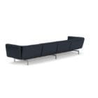 Knoll Divano Avio 358x93 verniciato alluminio Pelle longho design palermo