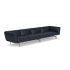Knoll Divano Avio 358x93 verniciato alluminio Pelle longho design palermo