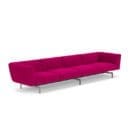 Knoll - Divano Avio 358x93 verniciato alluminio Tessuto longho design palermo