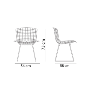 Knoll Sedia Bertoia Laterale Longho Design Palermo