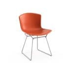 Knoll Sedia Bertoia Polipropilene Cromata Arancione Longho Design Palermo