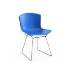Knoll Sedia Bertoia Polipropilene Cromata Blu Longho Design Palermo