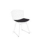 Knoll Sedia Bertoia Side bianca cuscino seduta longho design palermo