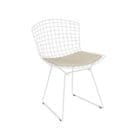 Knoll Sedia Bertoia Side bianca cuscino seduta pelle longho design palermo