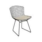Knoll Sedia Bertoia Side nera cuscino seduta pelle longho design palermo