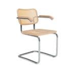 Knoll Sedia Cesca Con braccioli in Faggio e Paglia di Vienna longho design palermo 1