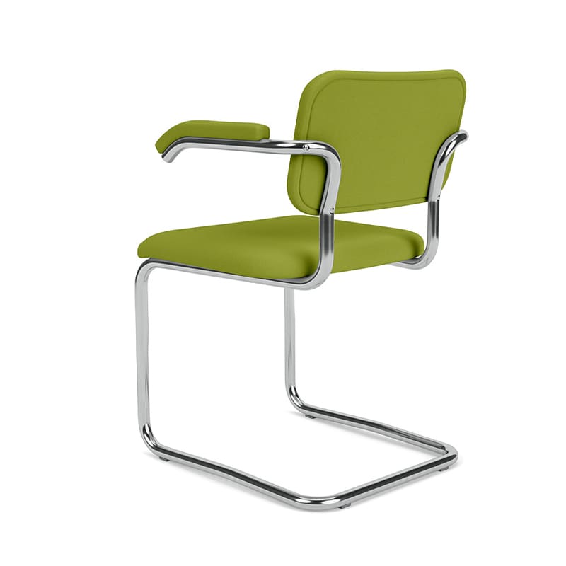 Knoll Sedia Cesca con braccioli Imbottita in Tessuto longho design palermo