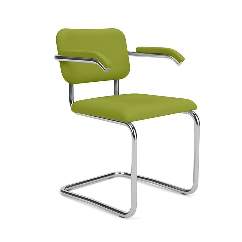 Knoll Sedia Cesca con braccioli Imbottita in Tessuto longho design palermo Knoll Sedia Cesca con braccioli Imbottita in Tessuto longho design palermo