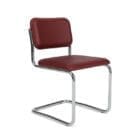 Knoll Sedia Cesca senza braccioli completamente rivestita pelle longho design palermo